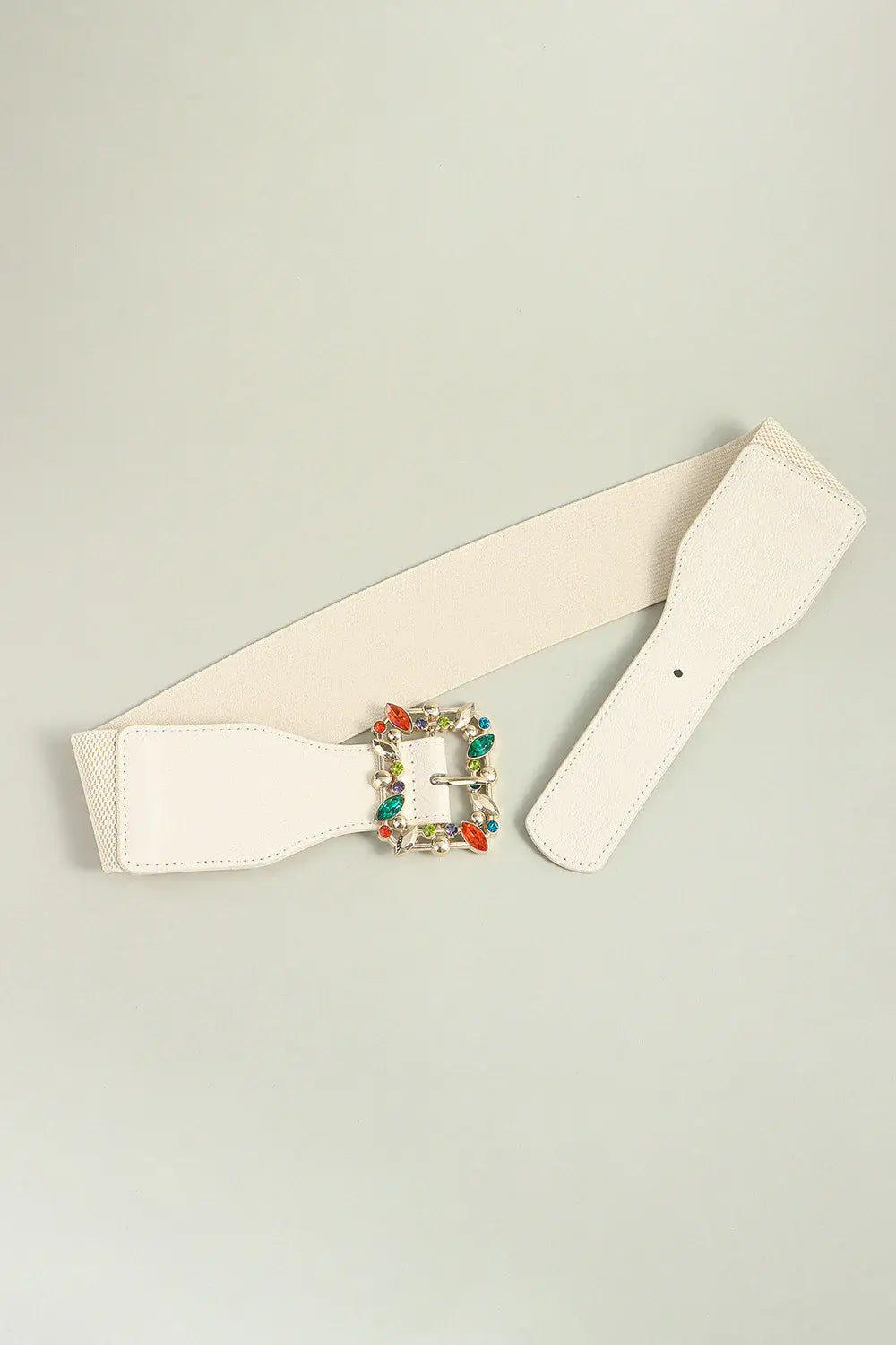 Multicolored Leaf Buckle Elastic Belt - Trendsi - Flyclothing LLC