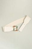 Multicolored Leaf Buckle Elastic Belt - Trendsi - Flyclothing LLC