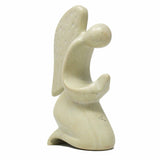 Praying Angel Soapstone Sculpture - Natural Stone - SMOLArt