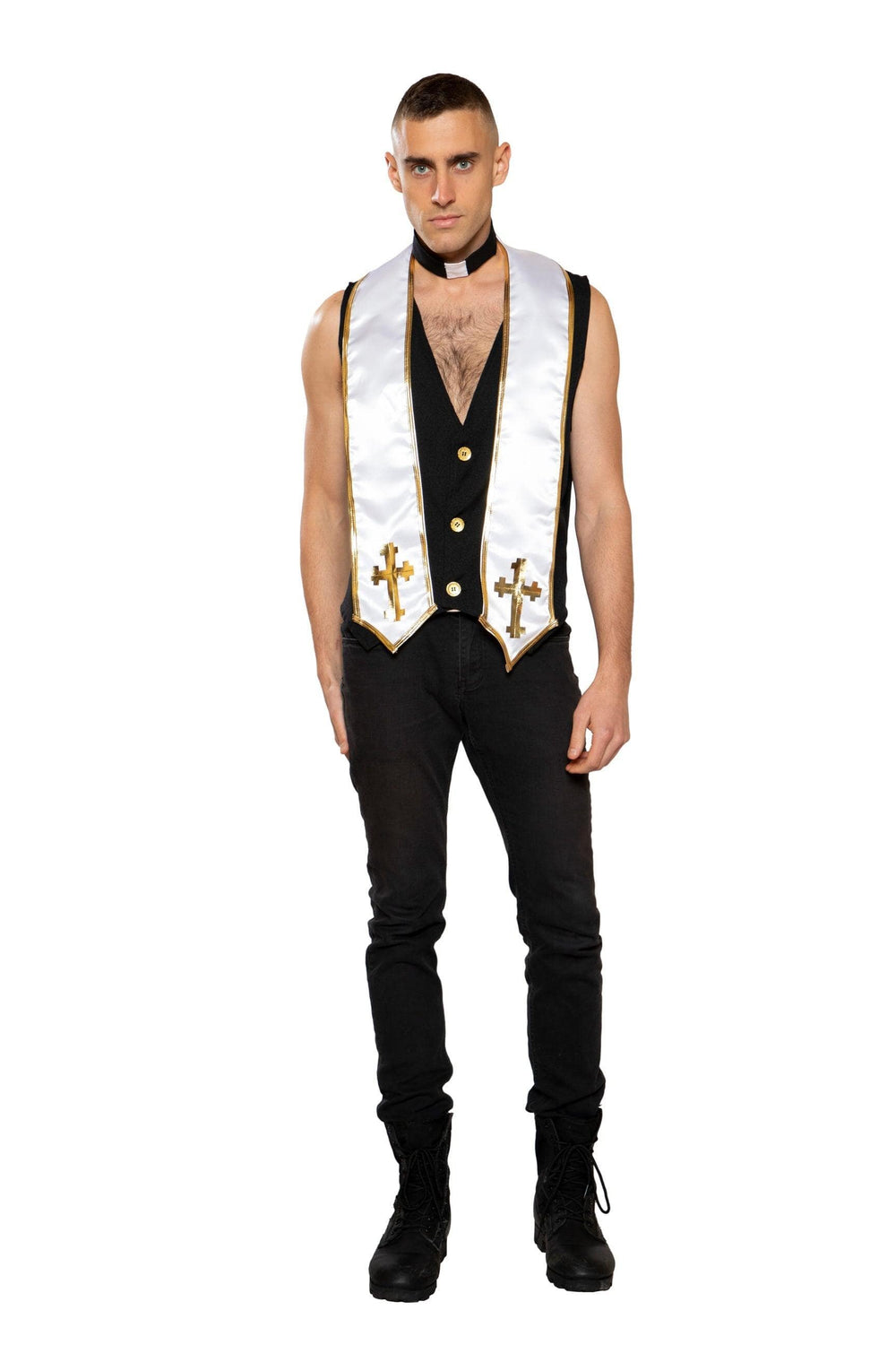 Roma Costume 2pc Mens Priest Costume - Roma Costume