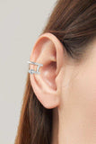 Moissanite 925 Sterling Silver Cuff Earrings - Trendsi - Flyclothing LLC