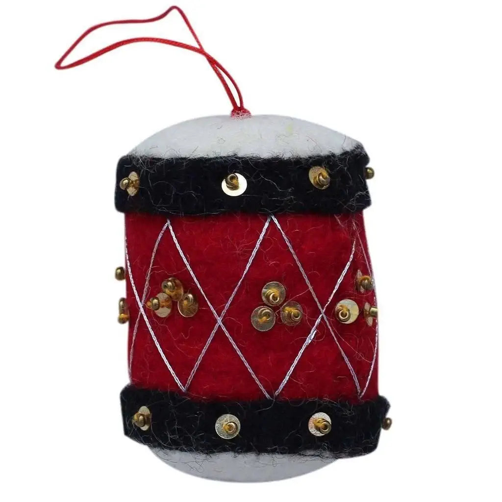 Drum Felt Ornament - Global Groove (H) - Global Groove (H) - Flyclothing LLC