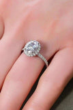 2 Carat Moissanite 18k Platinum-Plated Ring - Trendsi - Flyclothing LLC