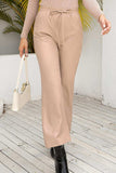 Drawstring Wide Leg Long Pants - Trendsi - Flyclothing LLC