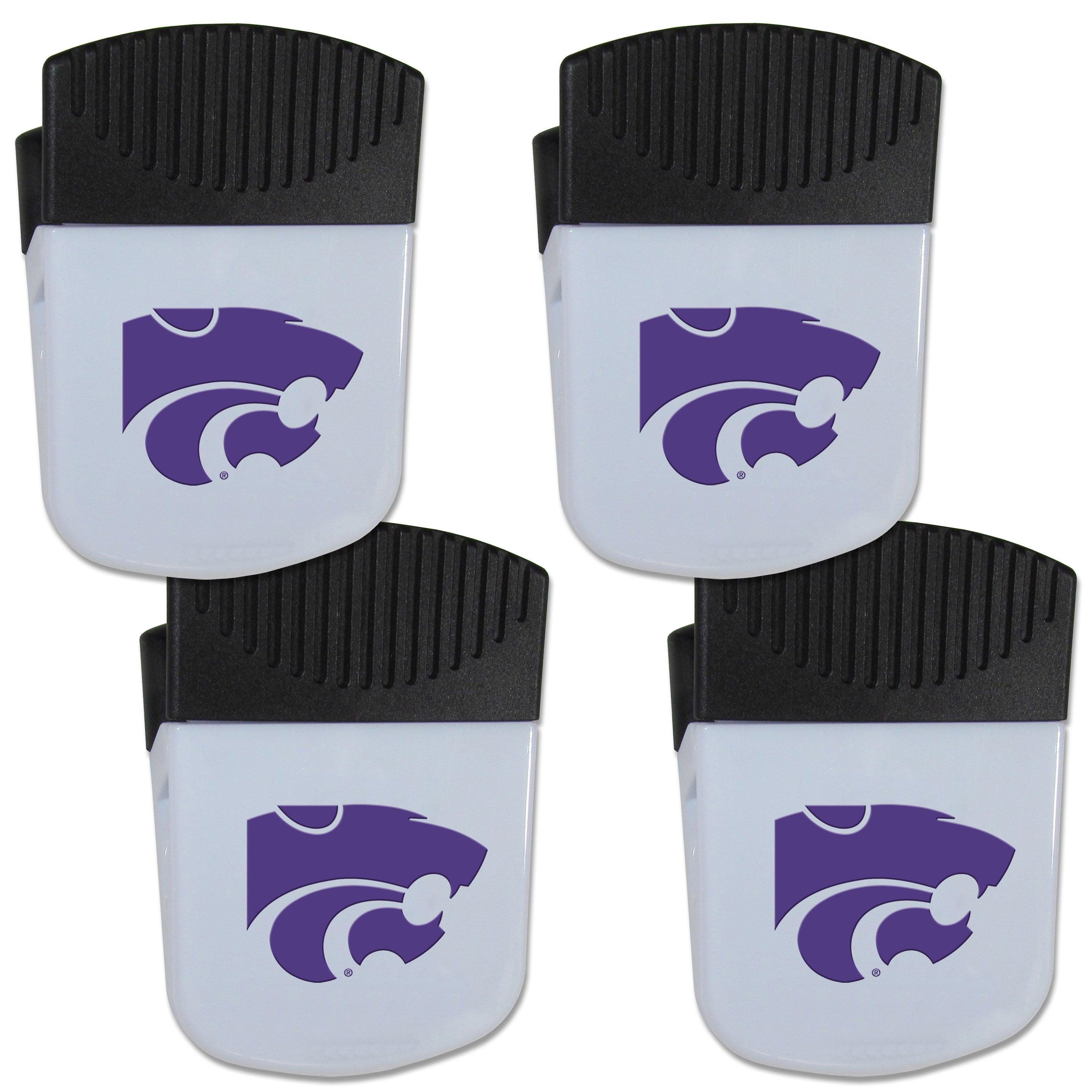 Kansas St. Wildcats Chip Clip Magnet with Bottle Opener, 4 pack - Flyclothing LLC