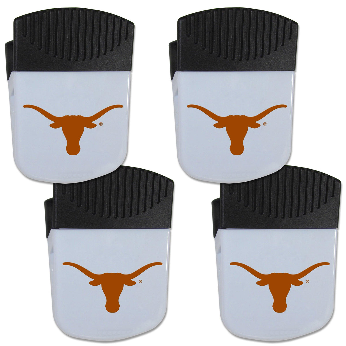 Texas Longhorns Chip Clip Magnet with Bottle Opener, 4 pack - Flyclothing LLC