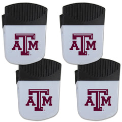 Texas A & M Aggies Chip Clip Magnet with Bottle Opener, 4 pack - Flyclothing LLC