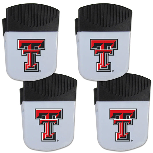 Texas Tech Raiders Chip Clip Magnet with Bottle Opener, 4 pack - Flyclothing LLC