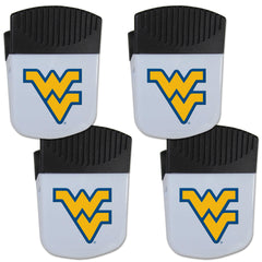 W. Virginia Mountaineers Chip Clip Magnet with Bottle Opener, 4 pack - Flyclothing LLC