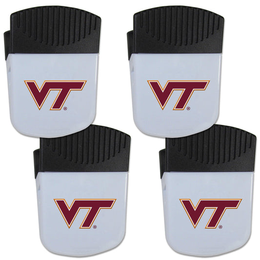 Virginia Tech Hokies Chip Clip Magnet with Bottle Opener, 4 pack - Flyclothing LLC