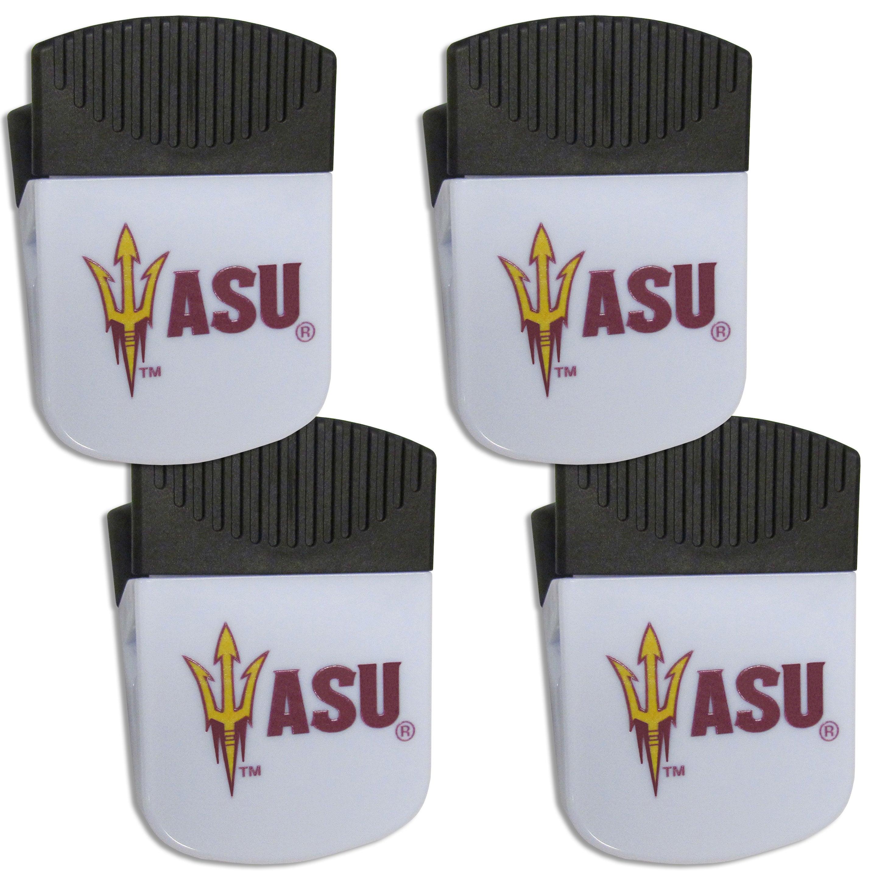 Arizona St. Sun Devils Chip Clip Magnet with Bottle Opener, 4 pack - Flyclothing LLC
