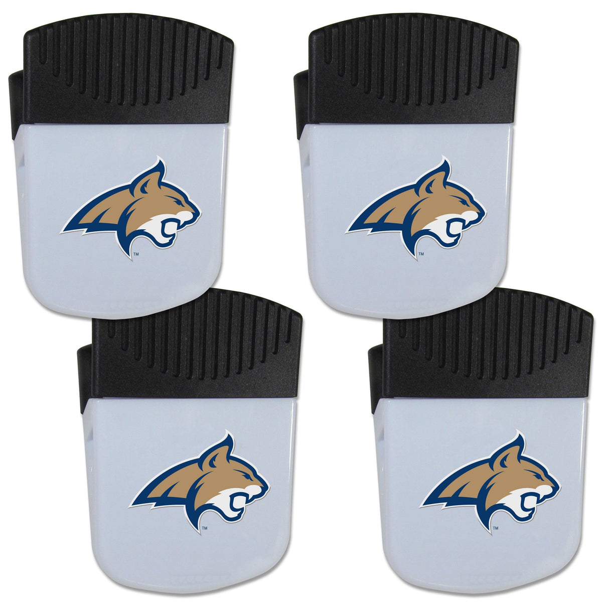 Montana St. Bobcats Chip Clip Magnet with Bottle Opener, 4 pack - Flyclothing LLC