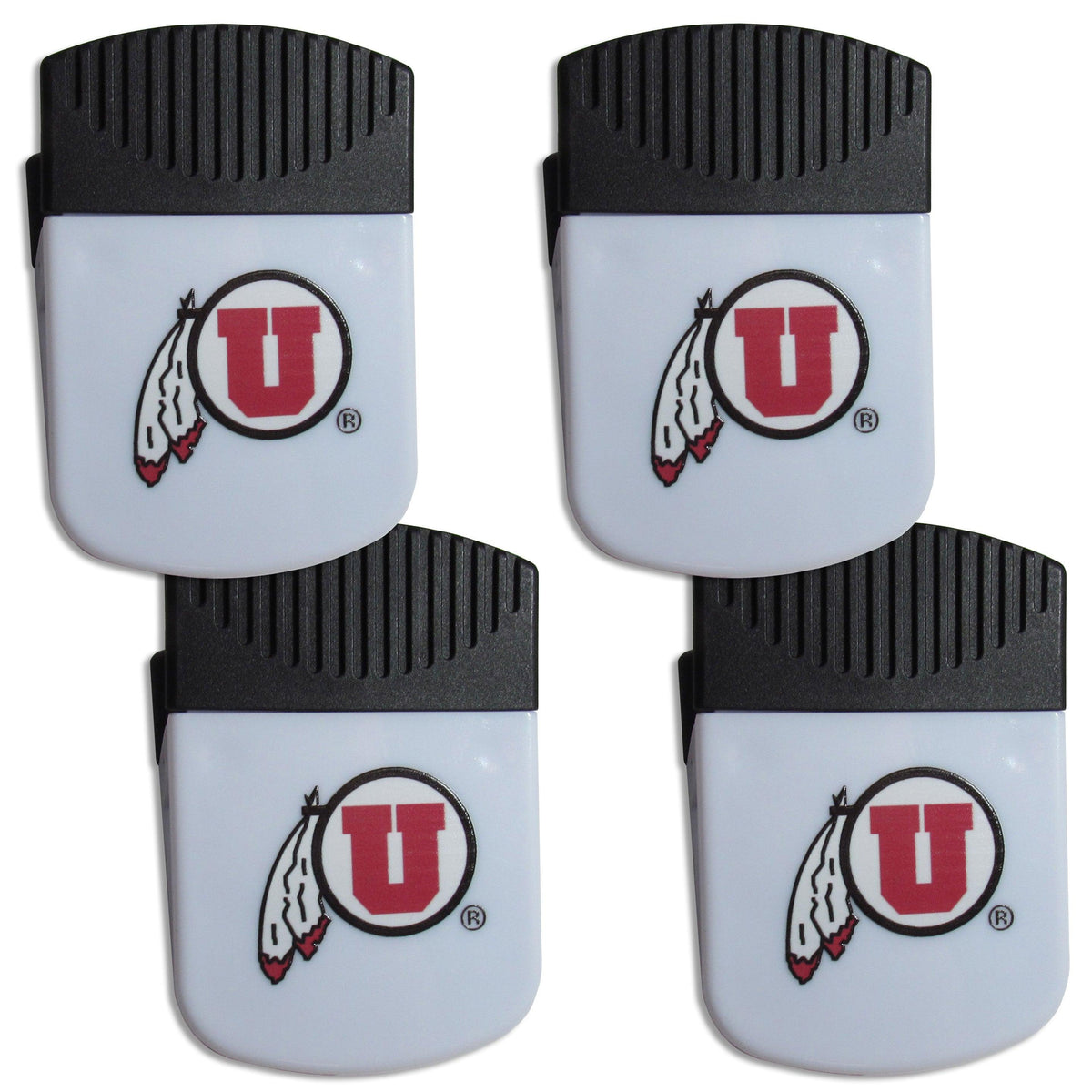 Utah Utes Chip Clip Magnet with Bottle Opener, 4 pack - Flyclothing LLC