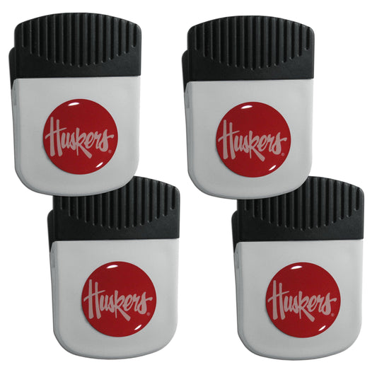 Nebraska Cornhuskers Clip Magnet with Bottle Opener, 4 pack - Flyclothing LLC