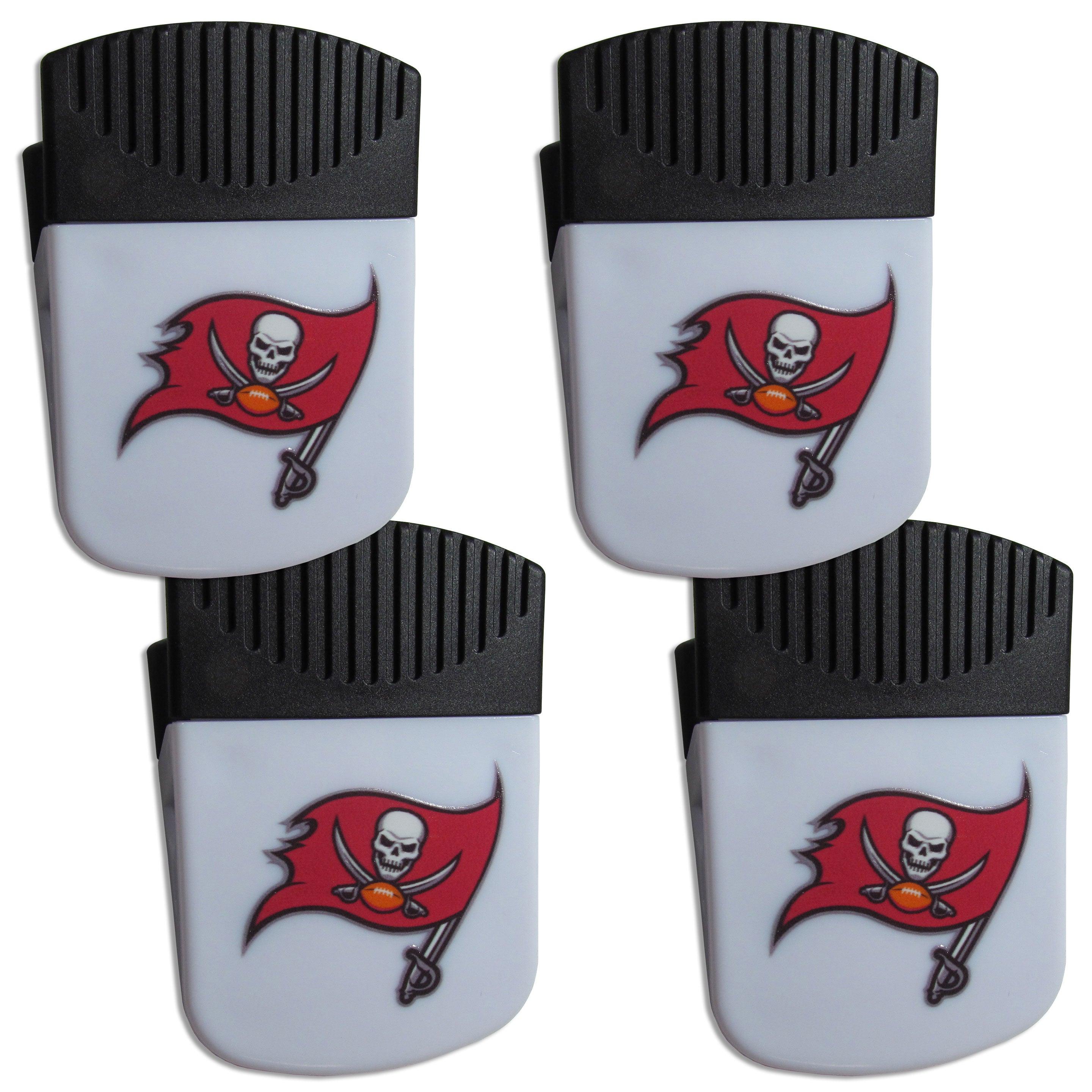 Tampa Bay Buccaneers Chip Clip Magnet with Bottle Opener, 4 pack - Flyclothing LLC