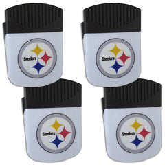 Pittsburgh Steelers Chip Clip Magnet with Bottle Opener, 4 pack - Flyclothing LLC