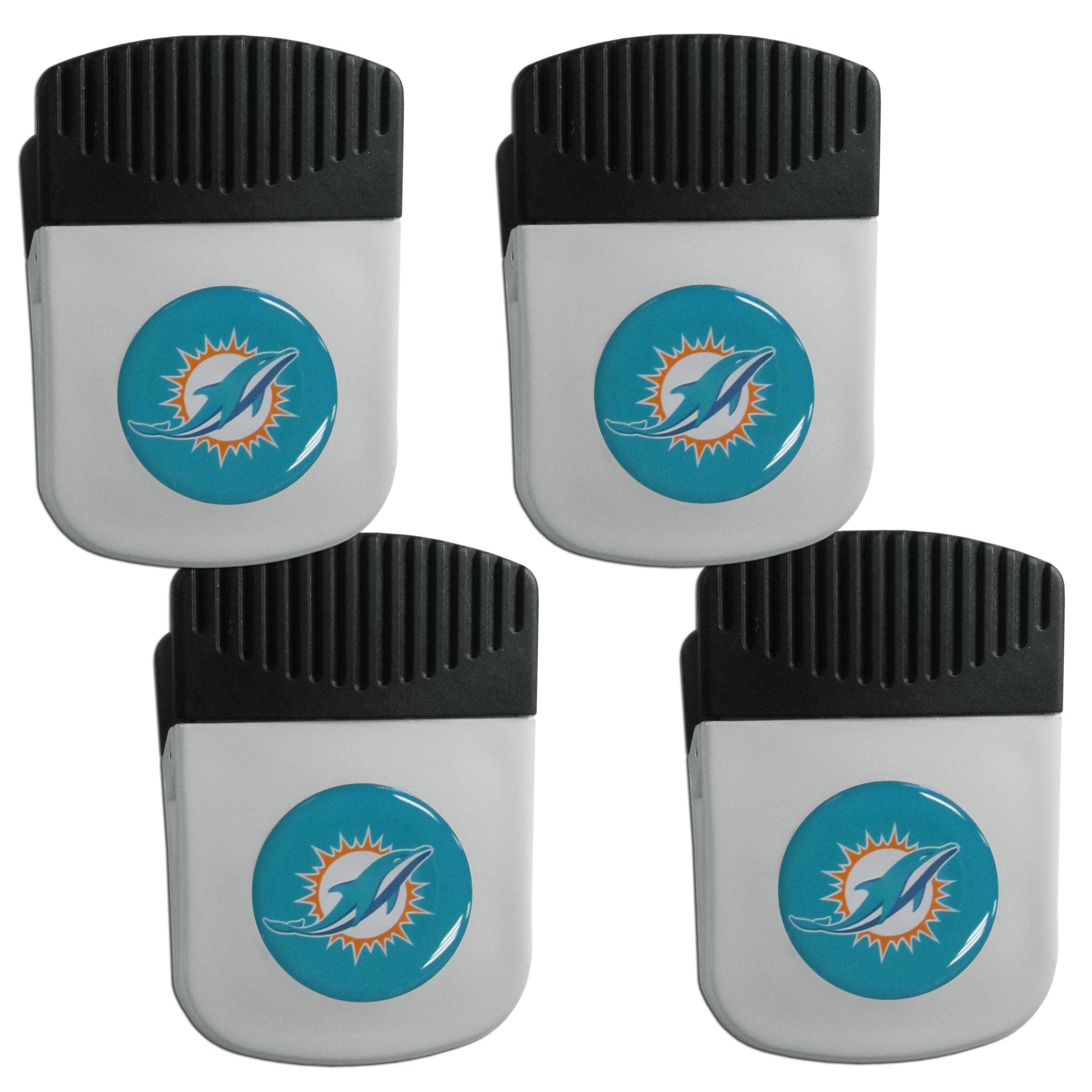 Miami Dolphins Clip Magnet with Bottle Opener, 4 pack - Flyclothing LLC
