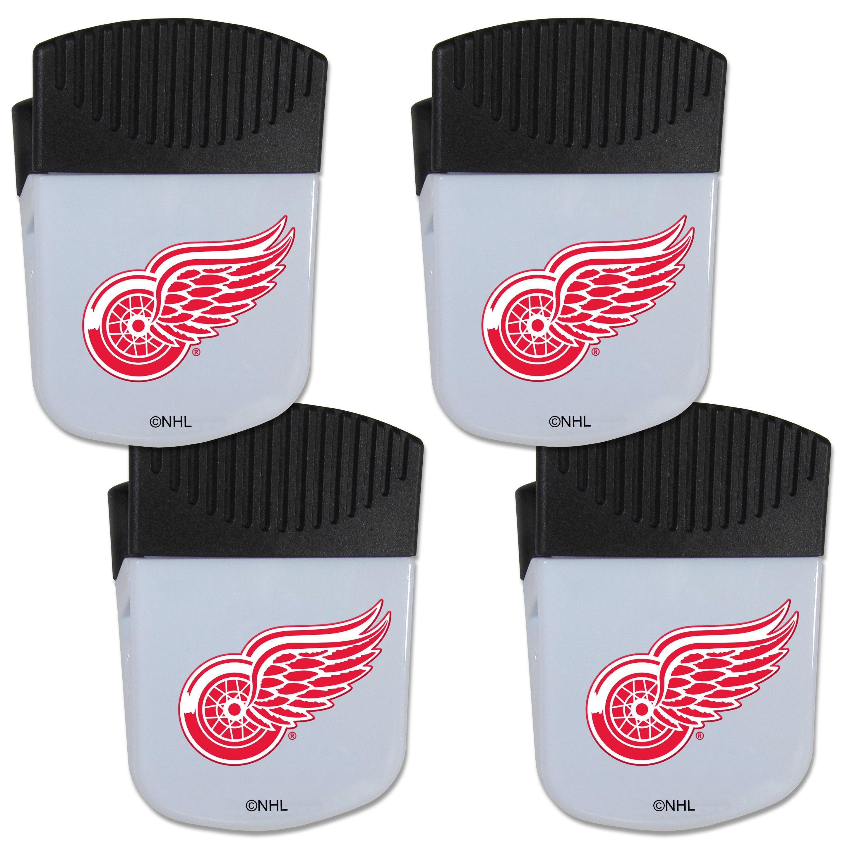 Detroit Red Wings® Chip Clip Magnet with Bottle Opener, 4 pack - Flyclothing LLC