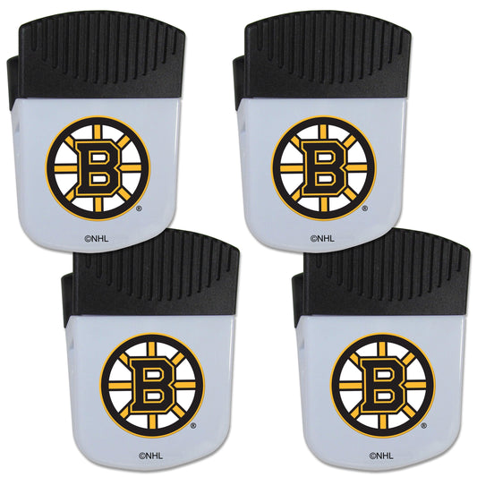 Boston Bruins® Chip Clip Magnet with Bottle Opener, 4 pack - Flyclothing LLC