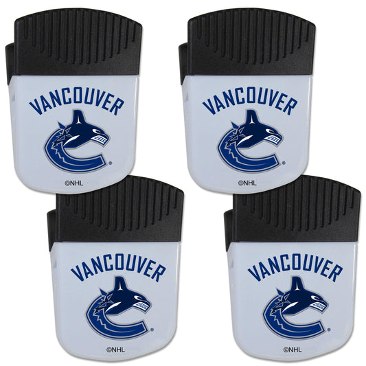 Vancouver Canucks® Chip Clip Magnet with Bottle Opener, 4 pack - Flyclothing LLC