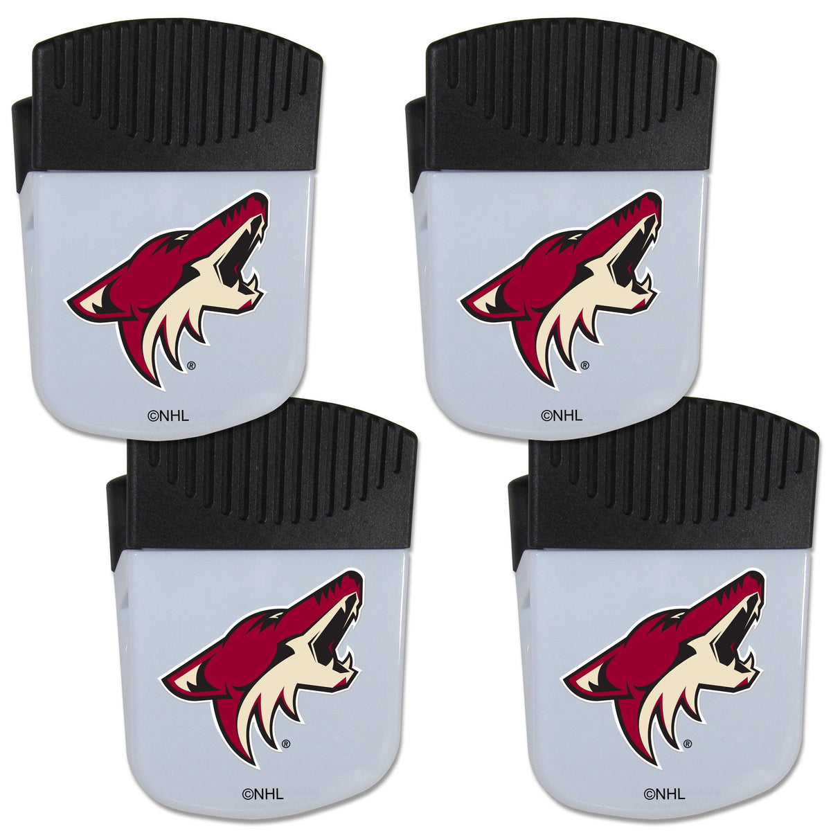 Arizona Coyotes® Chip Clip Magnet with Bottle Opener, 4 pack - Flyclothing LLC