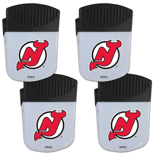 New Jersey Devils® Chip Clip Magnet with Bottle Opener, 4 pack - Flyclothing LLC