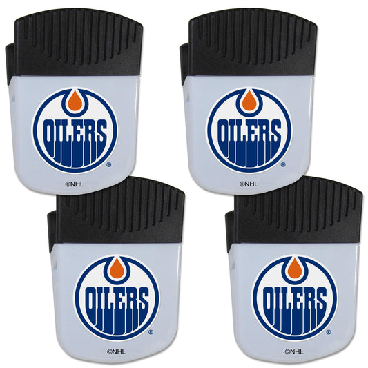 Edmonton Oilers® Chip Clip Magnet with Bottle Opener, 4 pack - Flyclothing LLC