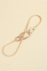 Square Shape Zinc Alloy Buckle Iron Belt - Trendsi - Flyclothing LLC