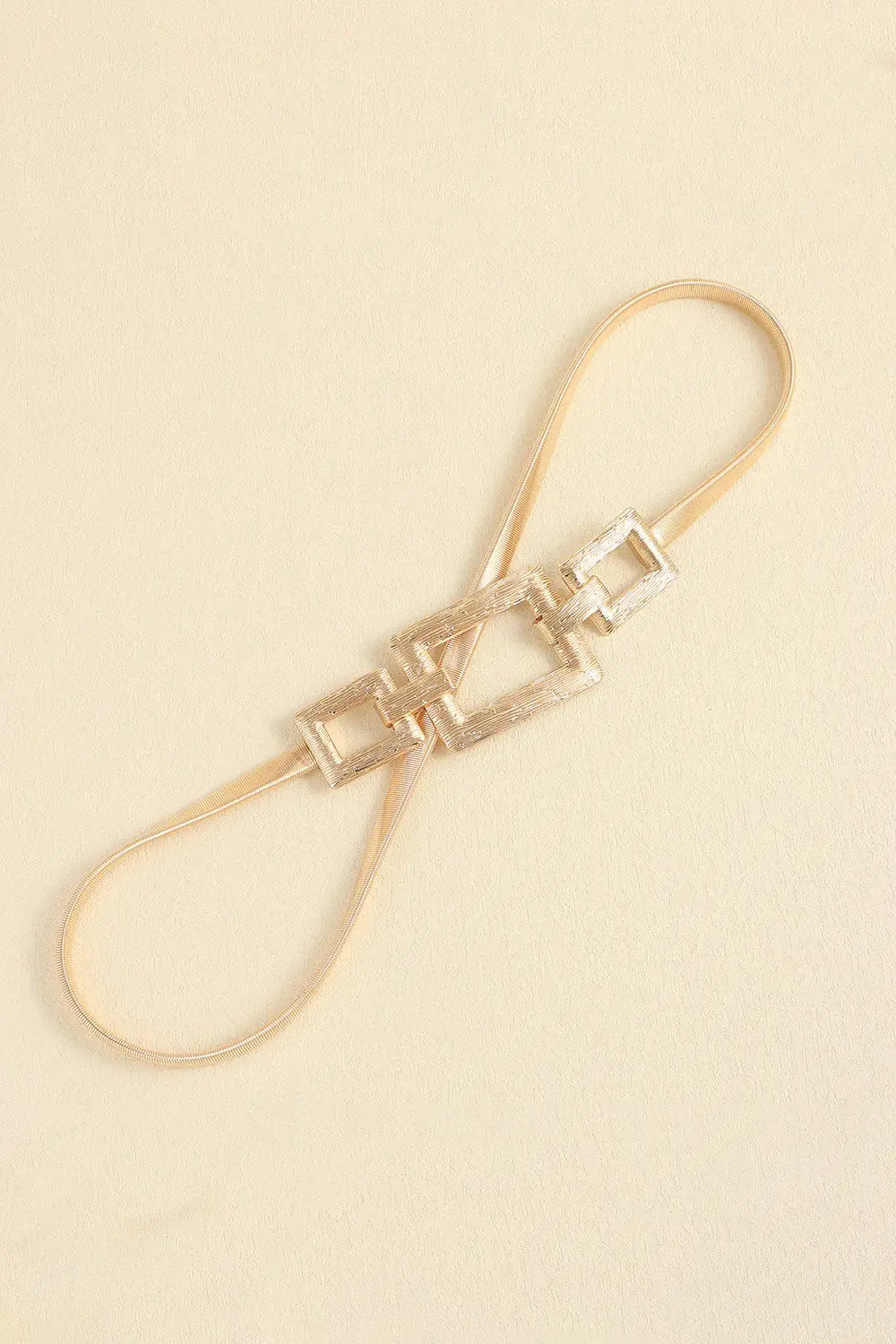 Square Shape Zinc Alloy Buckle Iron Belt - Trendsi - Flyclothing LLC