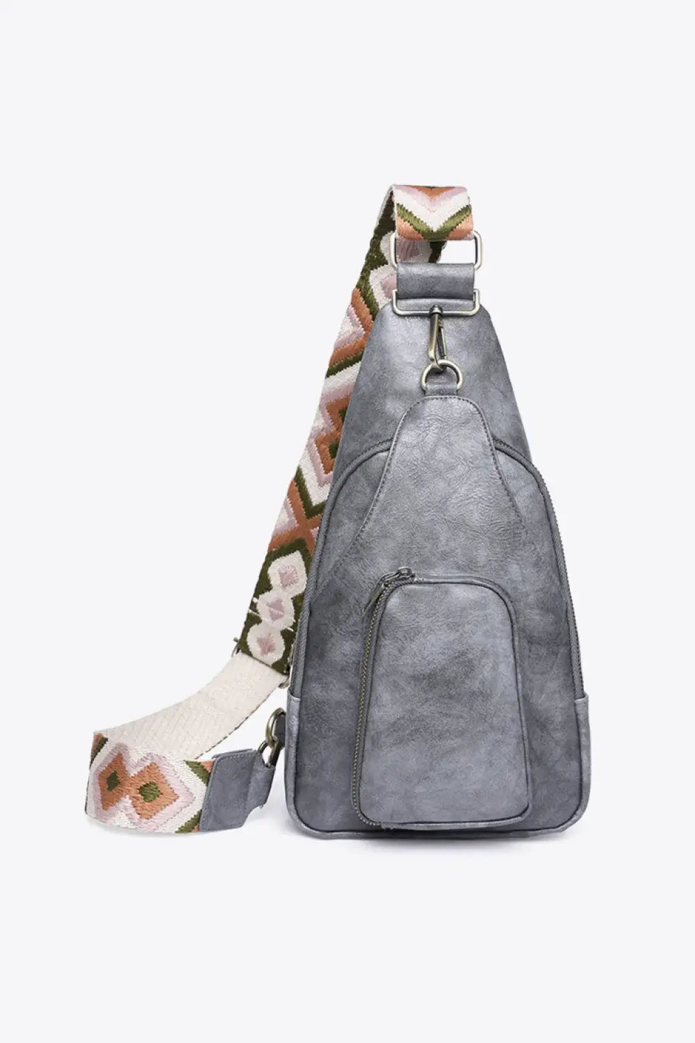 Take A Trip PU Leather Sling Bag - Trendsi - Flyclothing LLC
