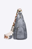 Take A Trip PU Leather Sling Bag - Trendsi - Flyclothing LLC