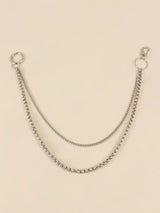 Double-Layered Metal Chain Belt - Trendsi - Flyclothing LLC