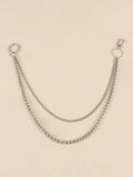 Double-Layered Metal Chain Belt - Trendsi - Flyclothing LLC