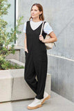 Double Take Full Size Sleeveless Straight Jumpsuit - Trendsi - Flyclothing LLC