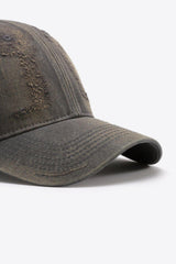 Distressed Adjustable Baseball Cap - Trendsi