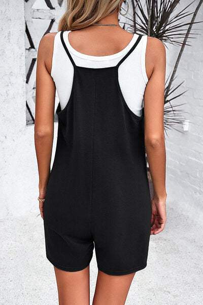 Spaghetti Strap Romper with Pockets - Trendsi - Flyclothing LLC