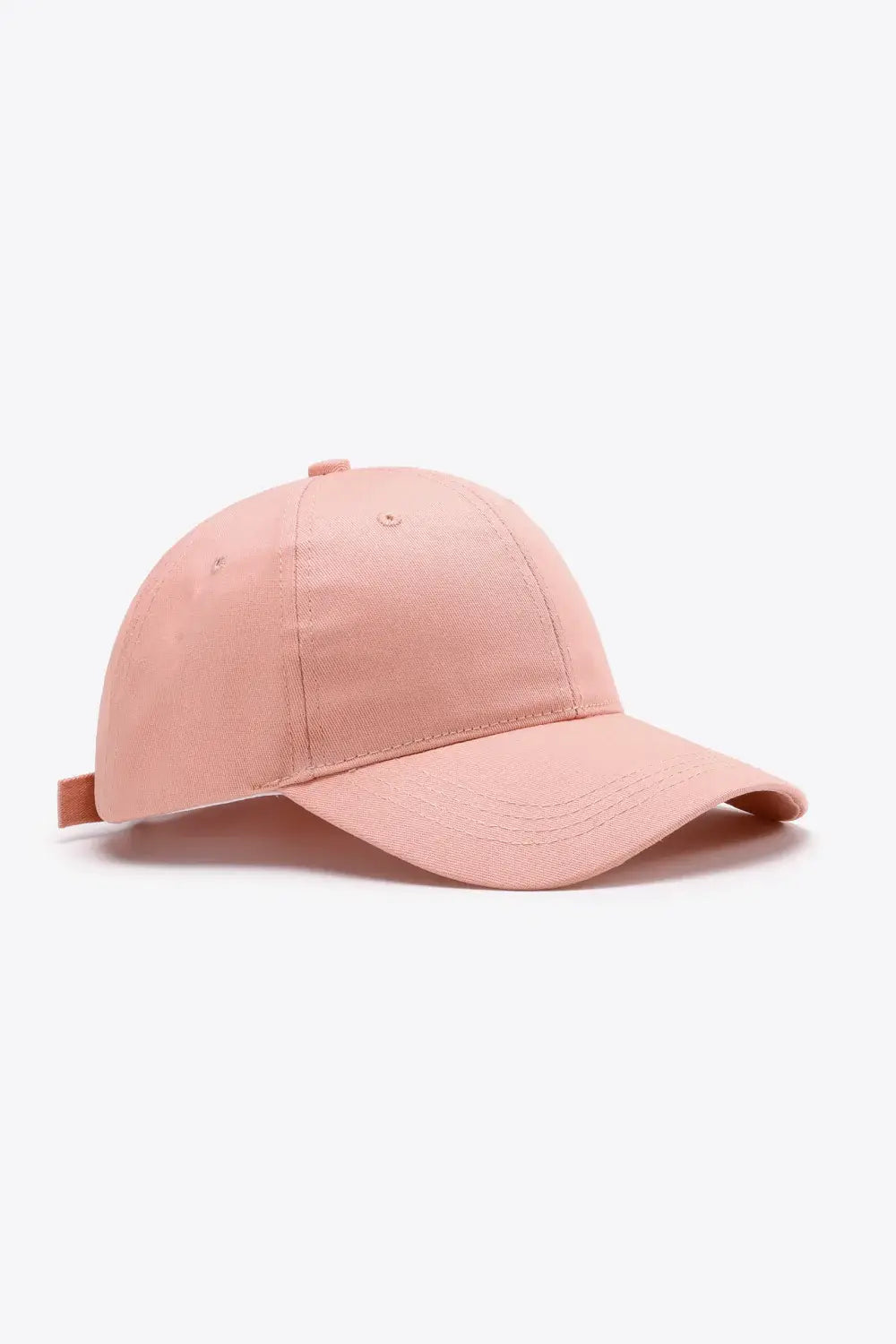 Plain Adjustable Cotton Baseball Cap - Trendsi - Flyclothing LLC