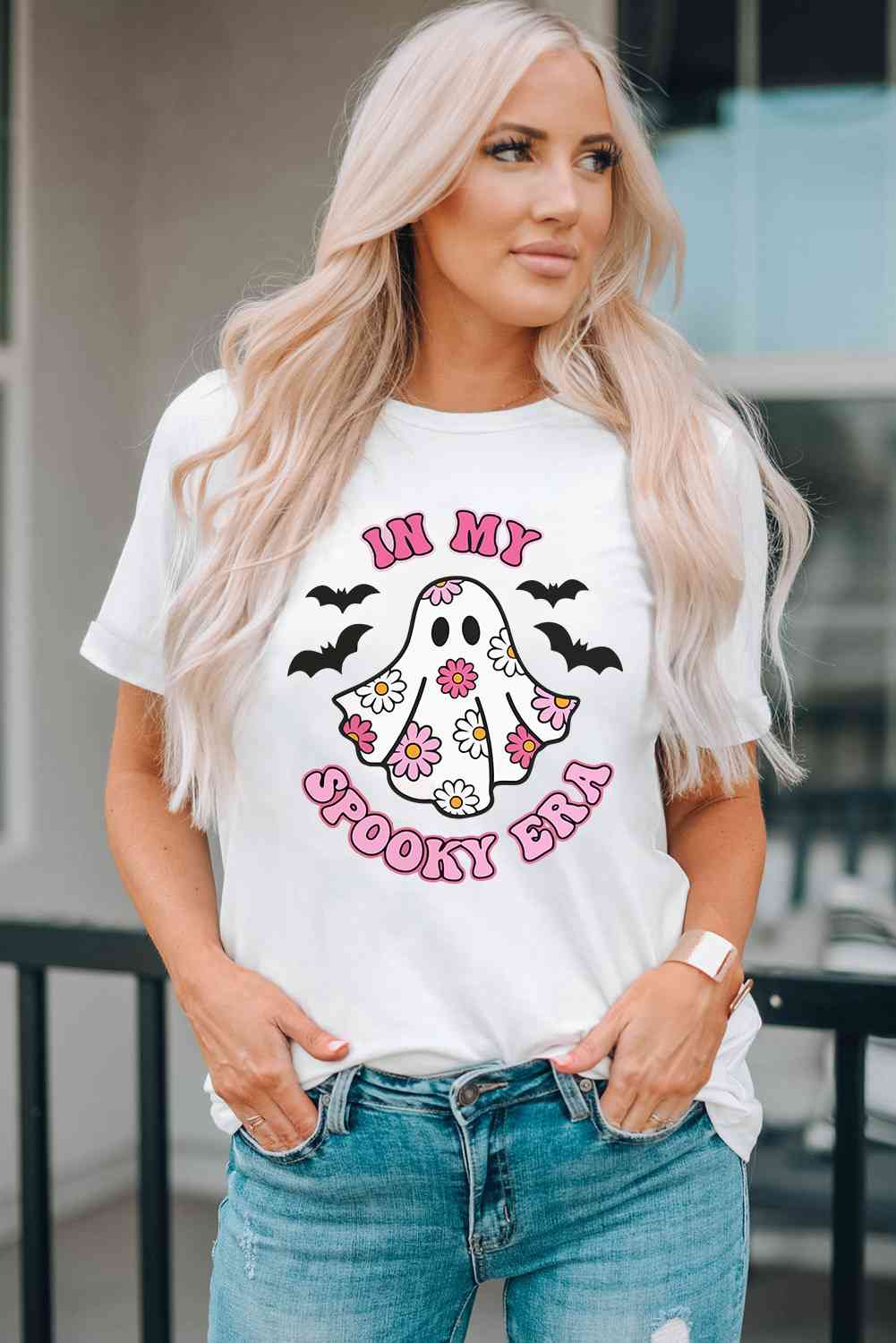 IN MY SPOOKY ERA Graphic T-Shirt - Trendsi - Flyclothing LLC