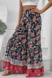 Floral High Waist Palazzo Pants - Trendsi