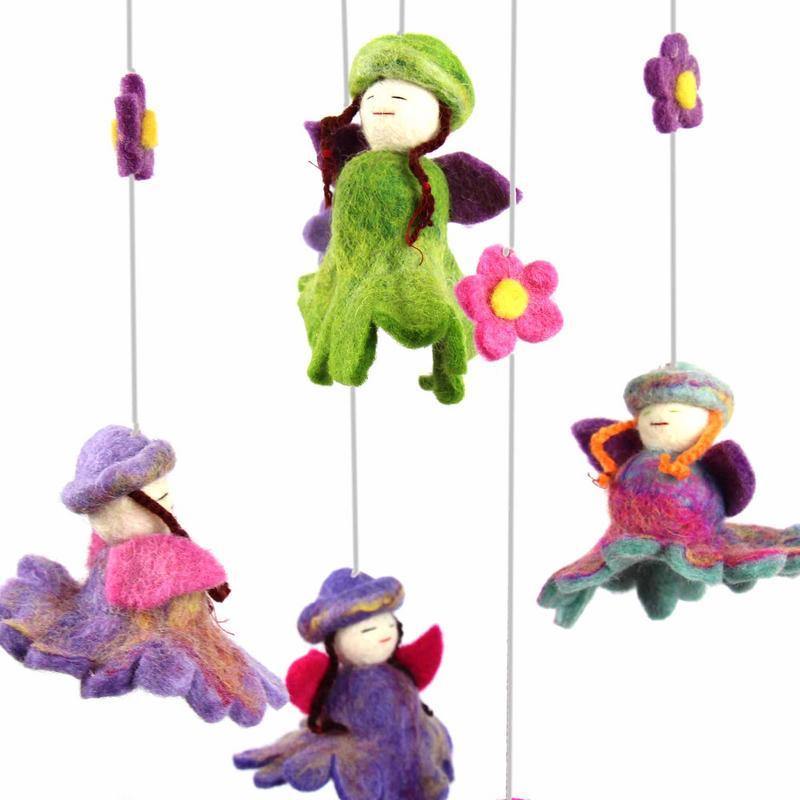 Felt Flower Fairy Mobile - Global Groove - Flyclothing LLC