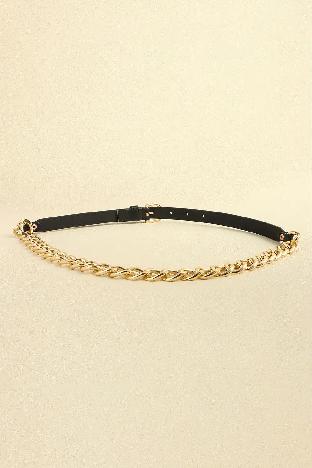 PU Leather Chain Belt - Trendsi - Flyclothing LLC