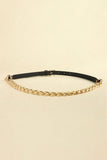PU Leather Chain Belt - Trendsi
