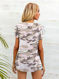 Round Neck Butterfly Sleeve Top - Trendsi - Flyclothing LLC