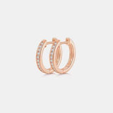 Moissanite 925 Sterling Silver Huggie Earrings - Trendsi - Flyclothing LLC