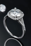 3 Carat Moissanite Halo Ring - Trendsi