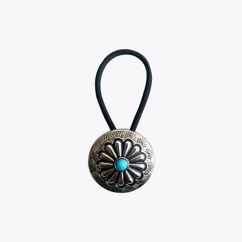 Turquoise Round Shape Hair Rope - Trendsi - Flyclothing LLC