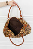 Animal Print Brushed Weekender Bag - Trendsi
