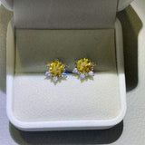 2 Carat Moissanite 925 Sterling Silver Stud Earrings - Trendsi - Flyclothing LLC