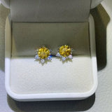 2 Carat Moissanite 925 Sterling Silver Stud Earrings - Trendsi