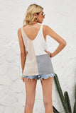 Color Block Knit Tank - Trendsi